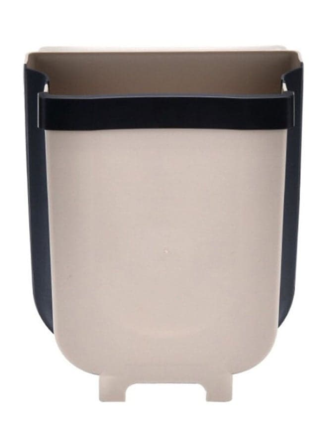 Hanging Kitchen Trash Can Beige/Black 24.5x28.5x17.5cm