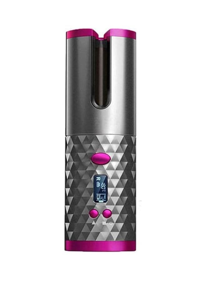 Cordless Automatic Hair Curler Silver/Pink/Black