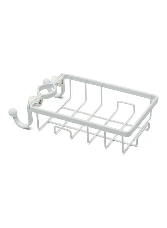 Kitchen Sink Faucet Storage Rack White