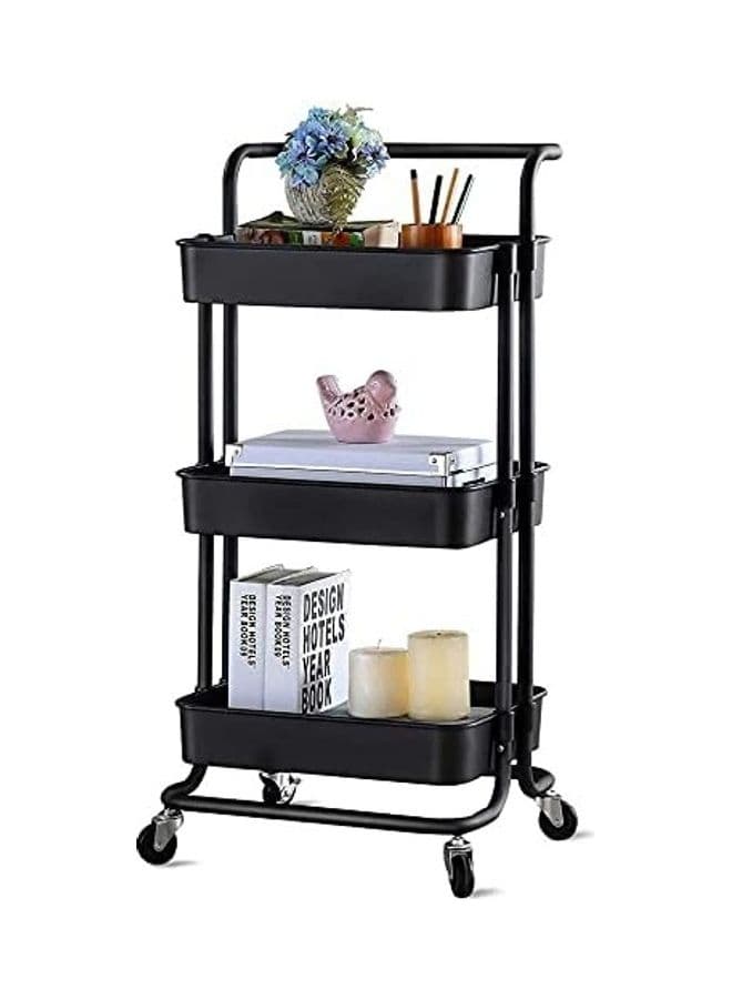 3-Tier Multiuse  Organizer Rack Black