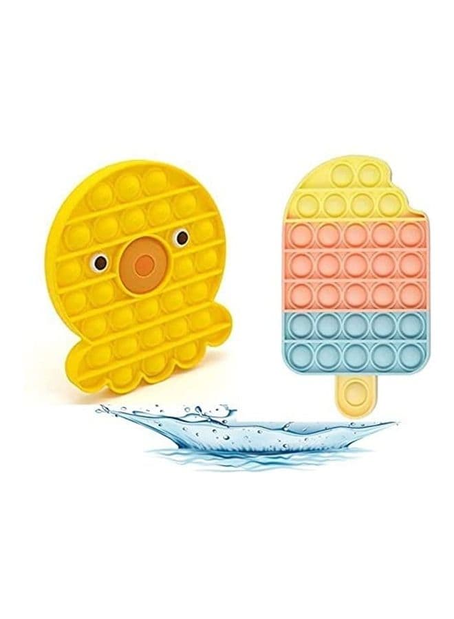 2-Piece Big Size Push Pop Bubble Sensory Fidget Toy