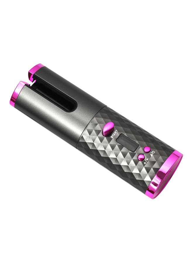 Rechargeable Automatic Hair Curler Black/Pink