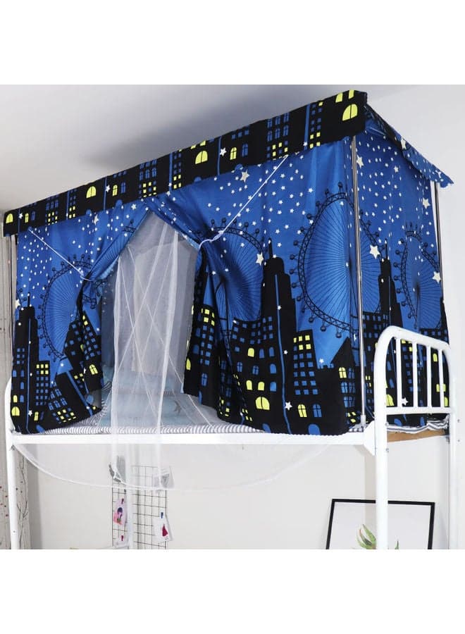 Upper Deck Curtain With Ferris Wheel Design Cotton Multicolour 195 x 90 x 115cm