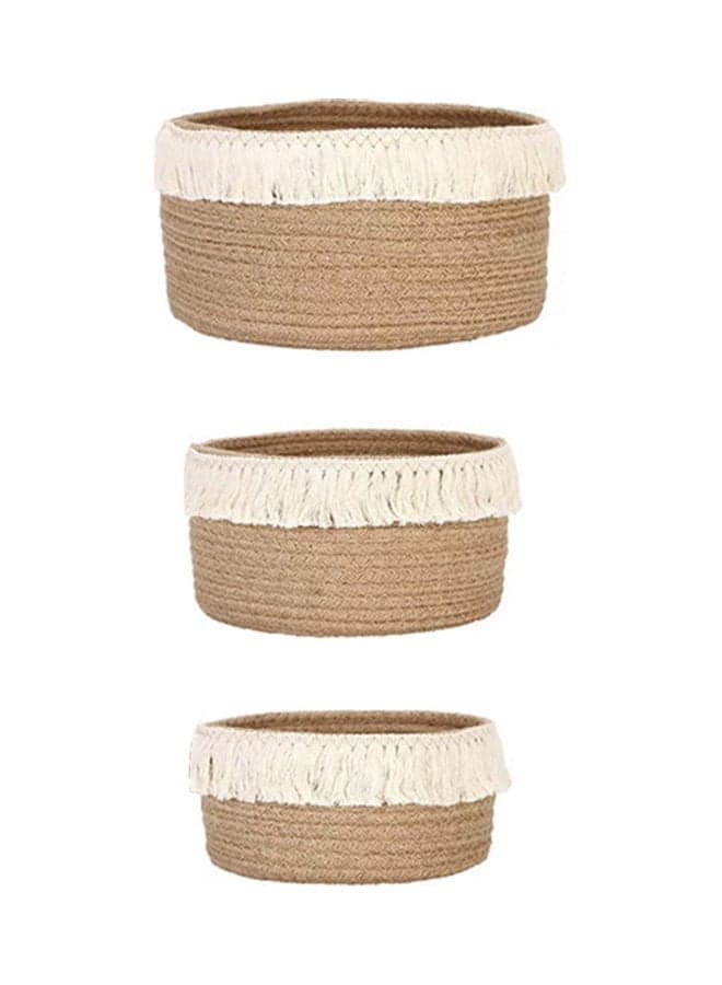3-Piece Storage Basket Multicolour