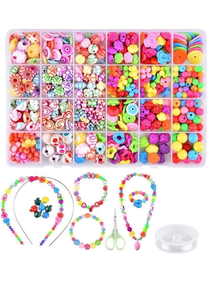 DIY Acrylic Crafting Beads Kit Box With Accessories
