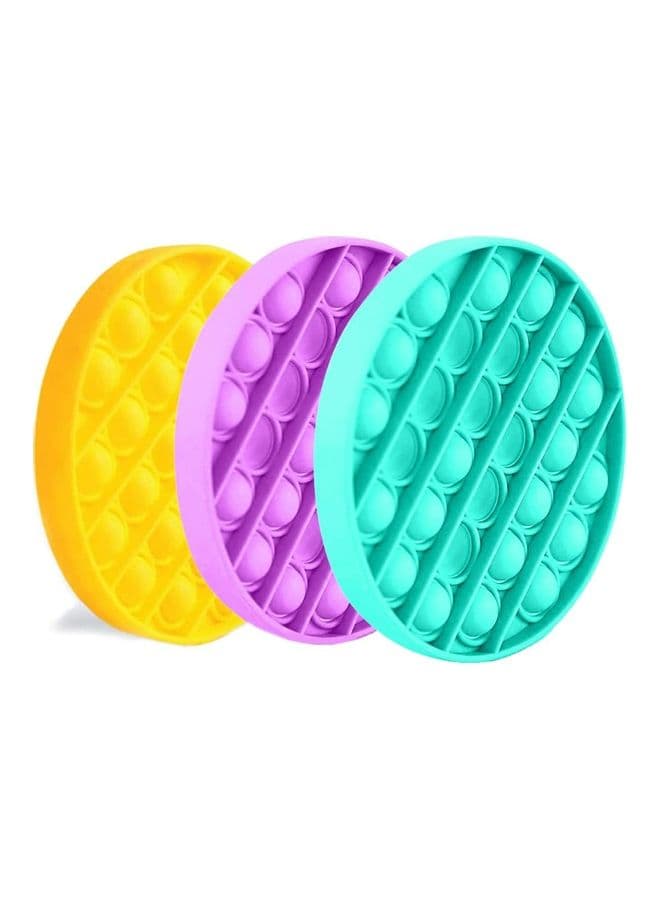 3-Piece Push Pop It Bubble Fidget Sensory Toy Set