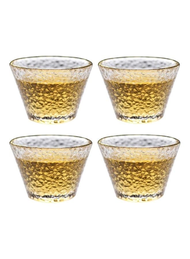 4-Piece Mini Espresso Coffee Cup Clear