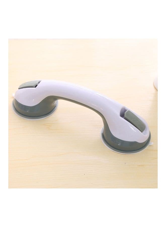 Portable Bath Shower Support Grip Mount Handle Grey/White