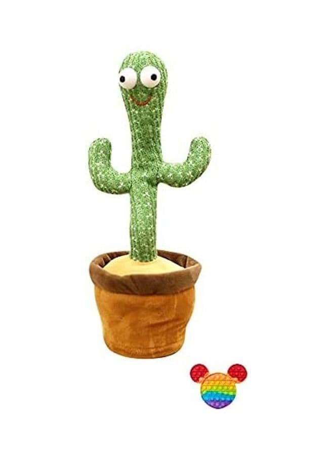 Electric Dancing Cactus Plant Stuffed Toy With Music