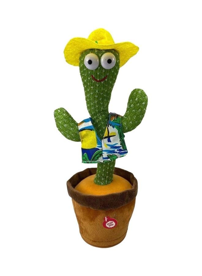 Electric Dancing Cactus Plant Stuffed Toy With Music