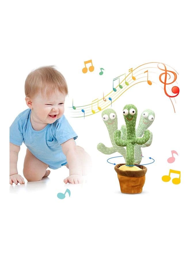 Electric Dancing Cactus Plant Stuffed Toy With Music