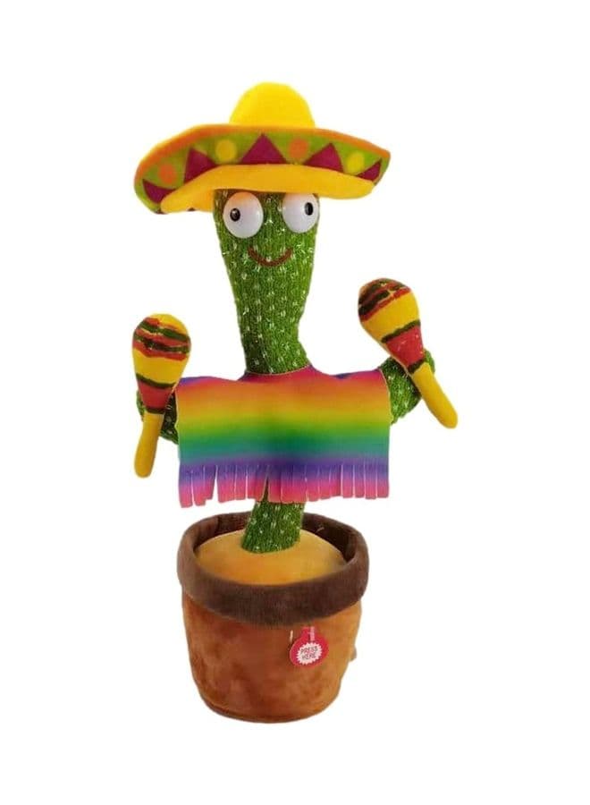 Electric Dancing Cactus Plant Stuffed Toy With Music