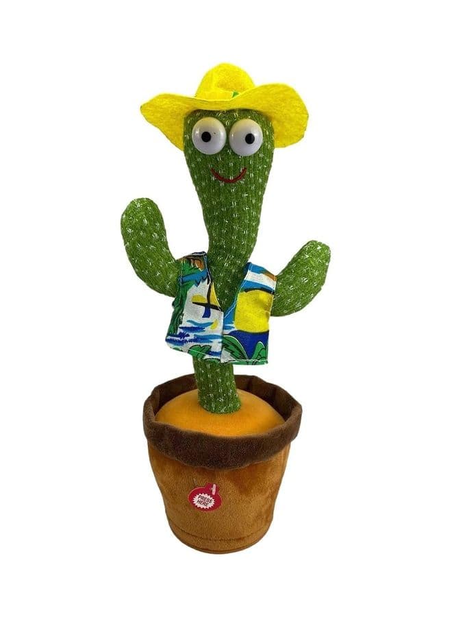 Electric Dancing Cactus Plant Stuffed Toy With Music