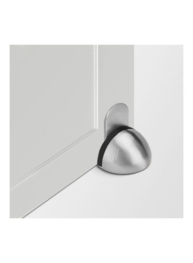 Magnetic Door Stopper Silver/Black