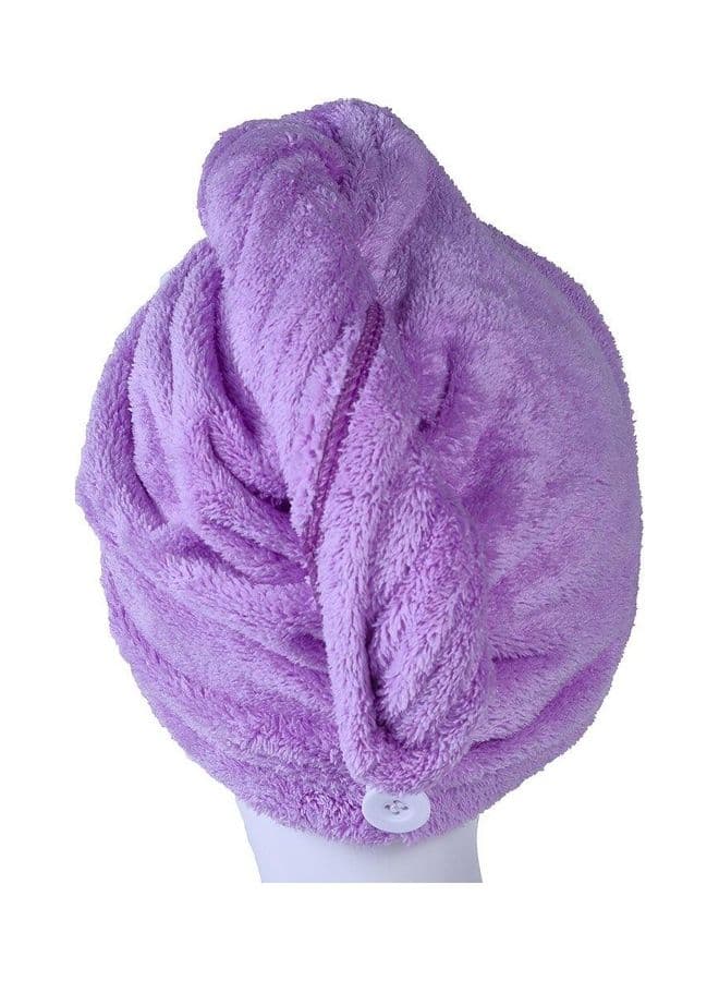 Super Absorbent Hair Towel Purple 25x65cm