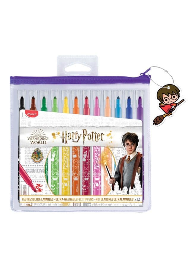 12-Piece Harry Potter Design Felt Pen Multicolour