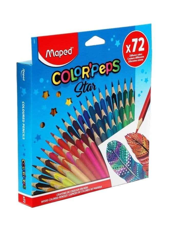 72-Piece Color Pencils Set Multicolour