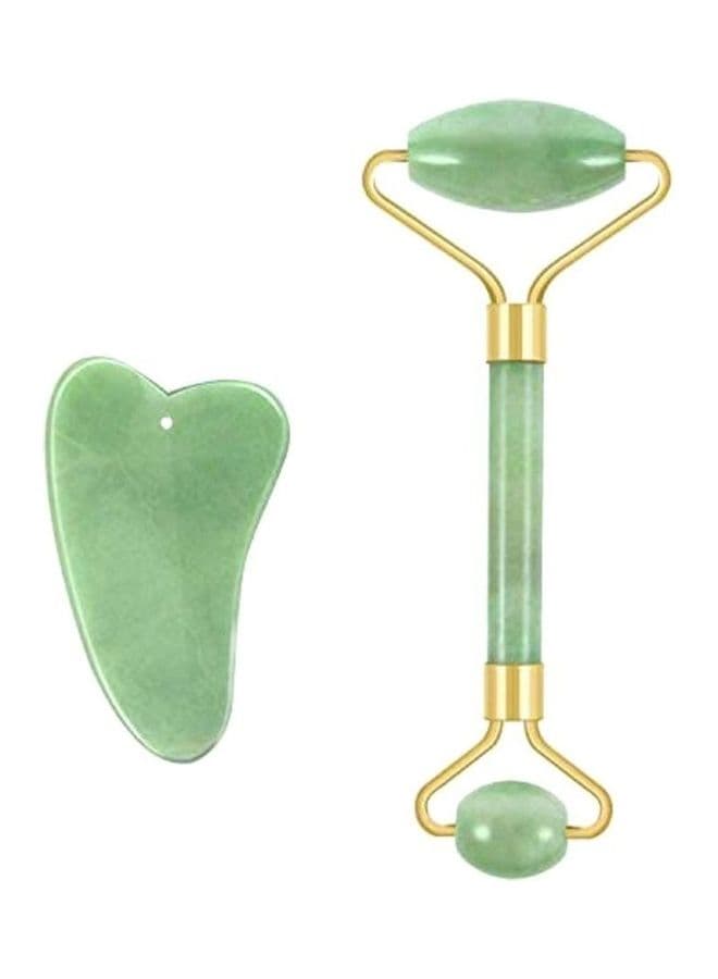 2 Piece Roller Guasha Stone Massager Gift Set
