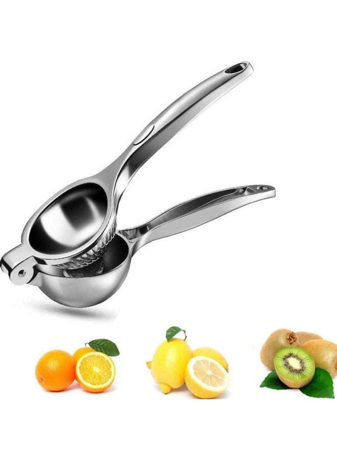 Stainless Steel Lemon Squeezer Silver
