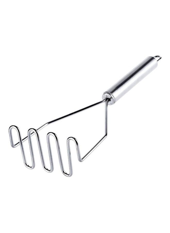 Wavy Potato Masher Silver