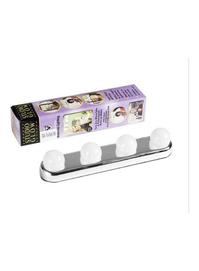 LED wall lamp 4 bulbs with battery White