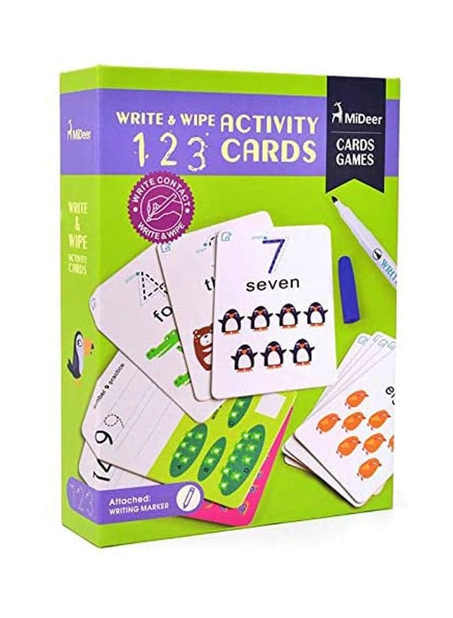 Write and Wipe 123 Card Game