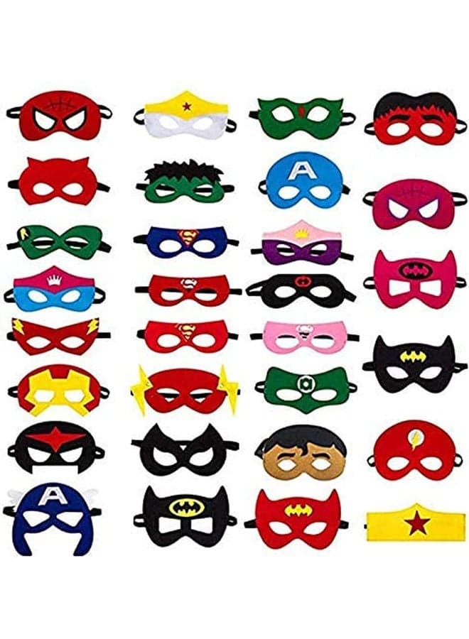 30-Piece Super Hero Cosplay Mask