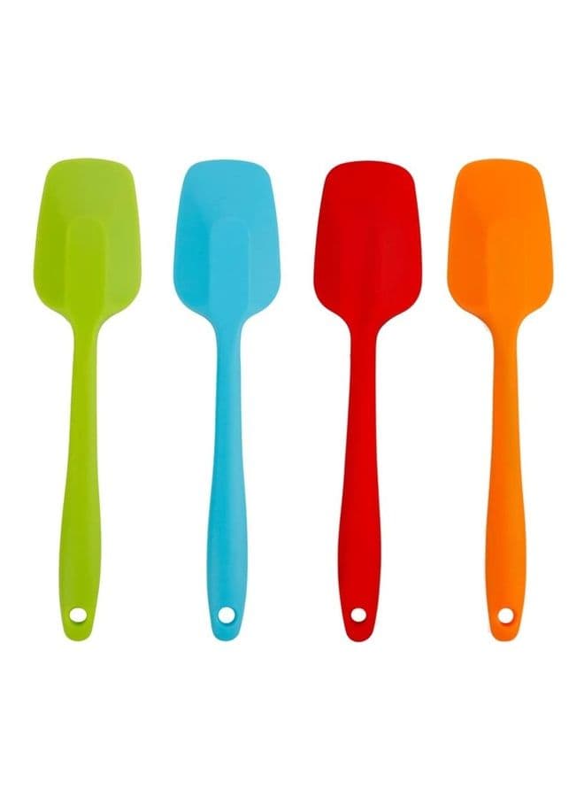 4-Piece Heat-Resistant Silicone Spatula Set Multicolour One Size