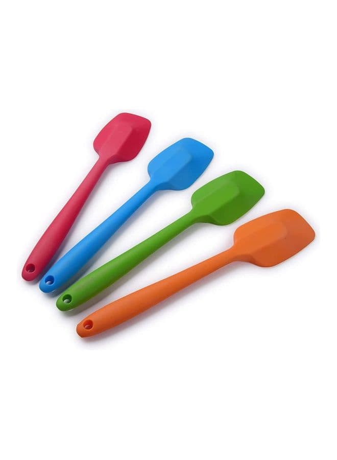 4-Piece Small Silicone Spatula Set Multicolour One Size