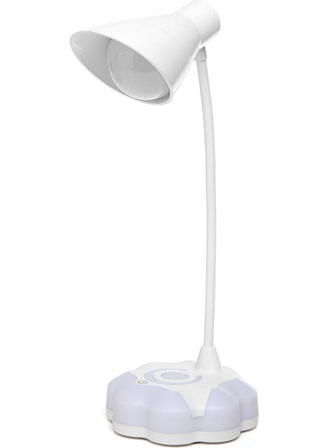 14-LED Sensitive Touching Control USB Operated Desk Light Table Lamp White