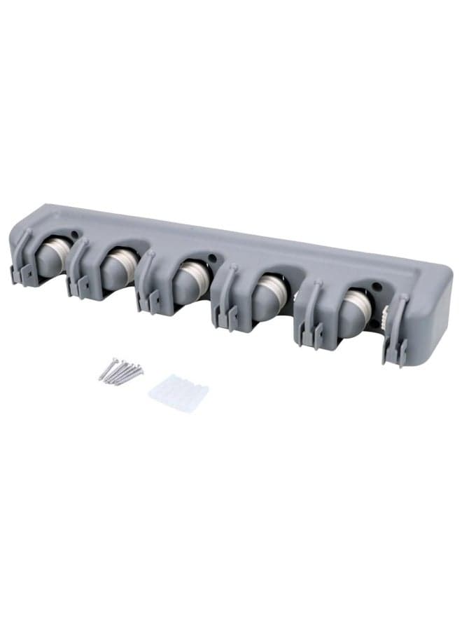 Multifunctional Wall Hanging Mop Rack Grey