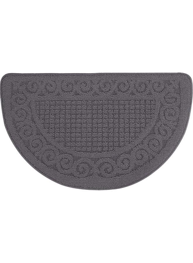 Semicircle Shape Anti-Slip Doormat Grey 40x15x15cm