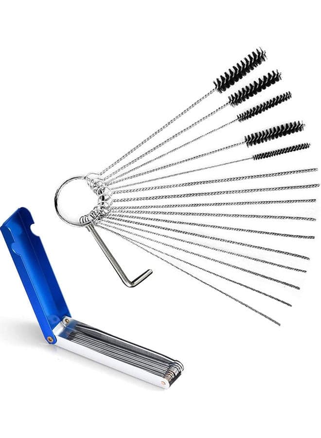 15-Piece Nylon Brushes And Cleaning Needles , Cleaning Wires Set