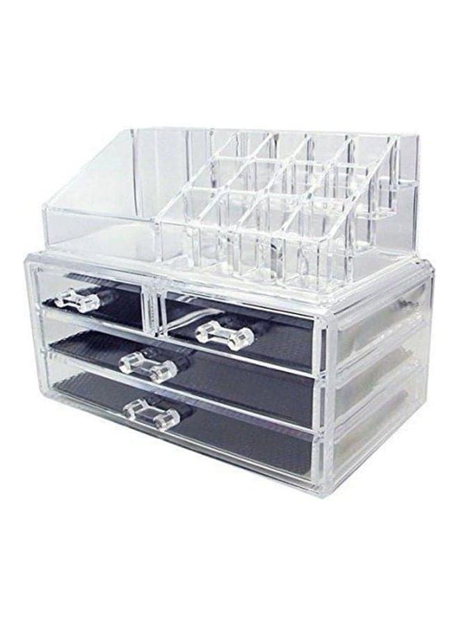 Jewelry and Cosmetic Storage Display Boxes Clear