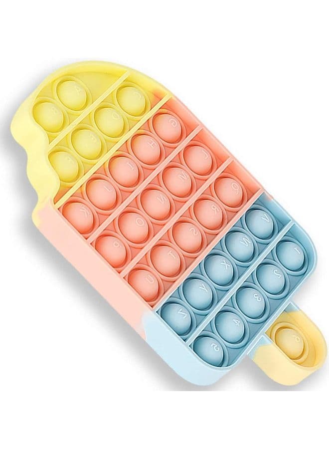 Ice Cream Shape Silicone Stress Pop Bubble Fidget Toy
