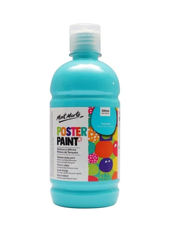 Poster Paint Turquoise Blue