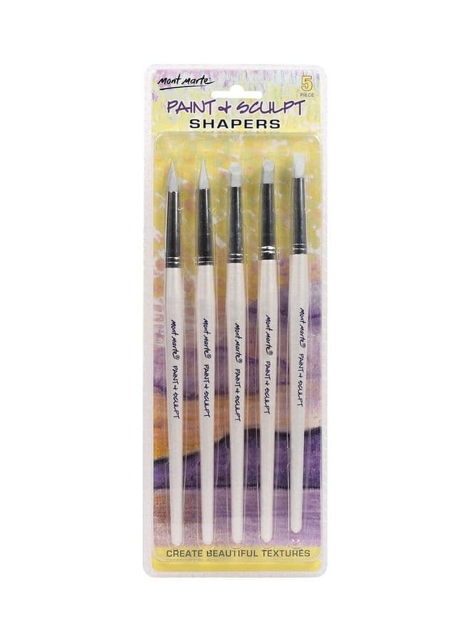 5-Piece Paint And Sculpt Shapers Set Multicolour