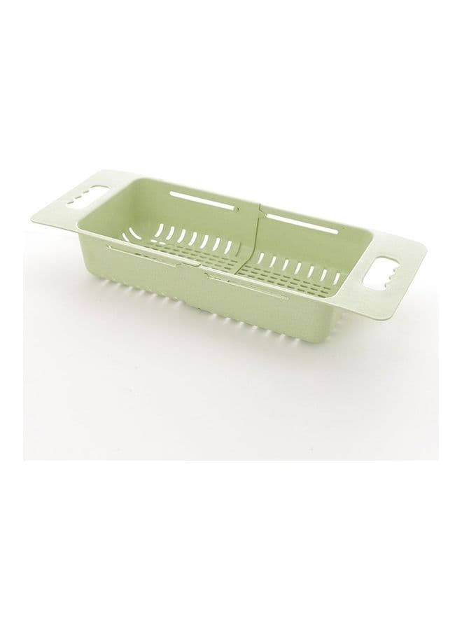 Kitchen Plastic Storage Drain Rack Green 38 x 18.5 8cm