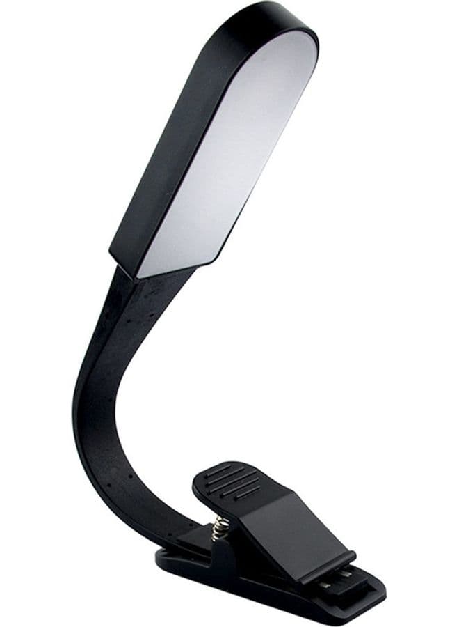 Adjustable Dimming Eye Protection LED Table Lamp with Clip Holder White