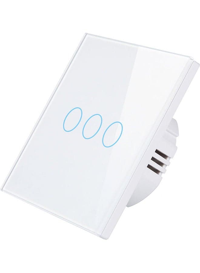 Wi-Fi Smart Switch With Voice Control And Remote Control White