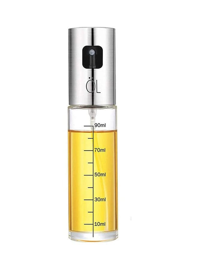 Oil Spray Bottle Silver/Clear