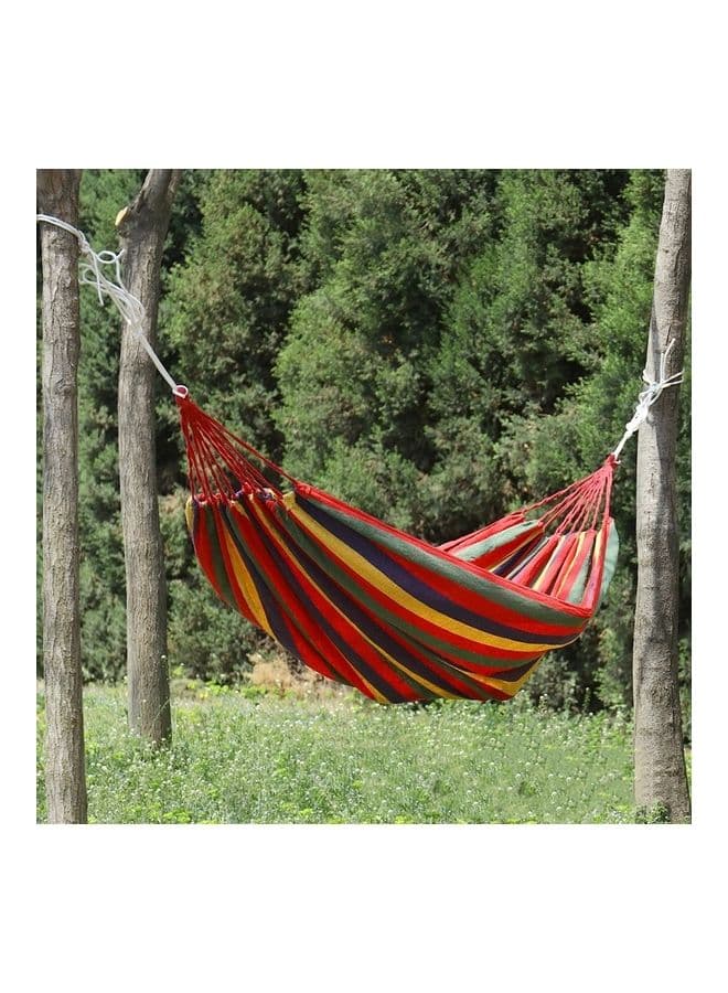 Thick Canvas Outdoor Hammock Swing Multicolour