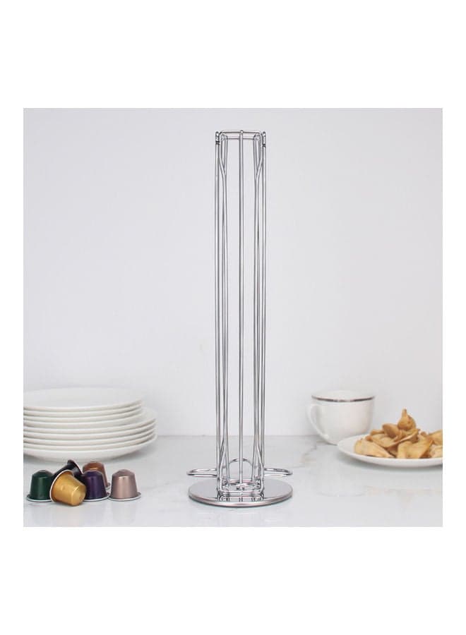 Capsule Coffee Pod Stand Rack Silver
