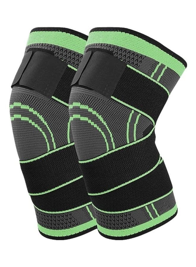 2-Piece Knee Support Nylon Pads M