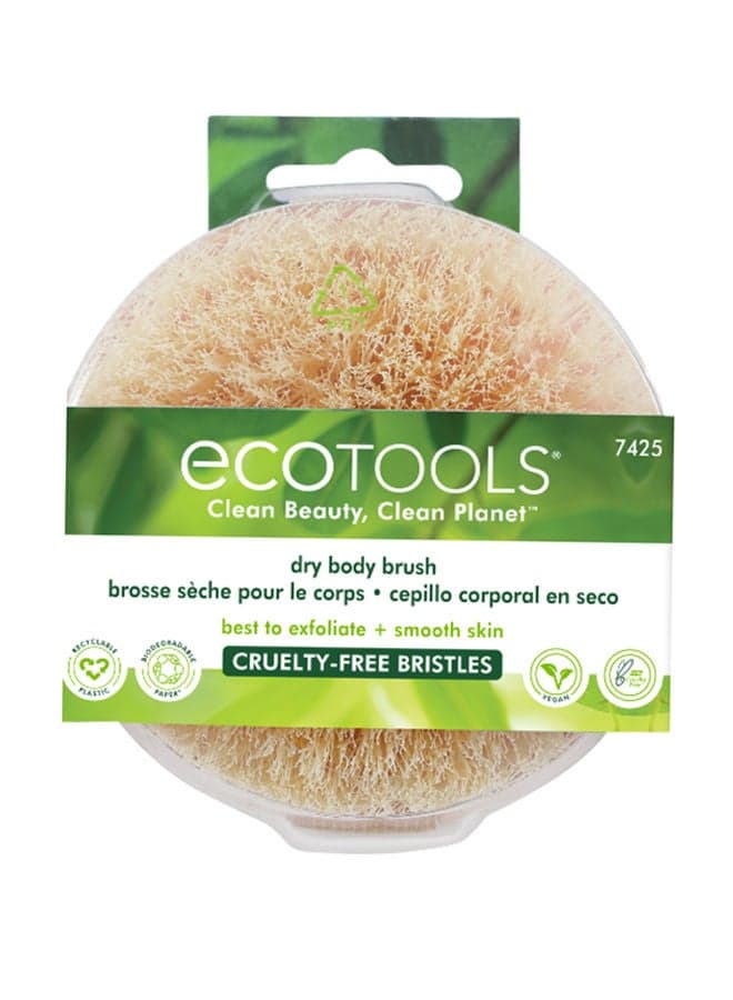Dry Body Brush Exfoliate And Detoxify Beige 2X5X5inch