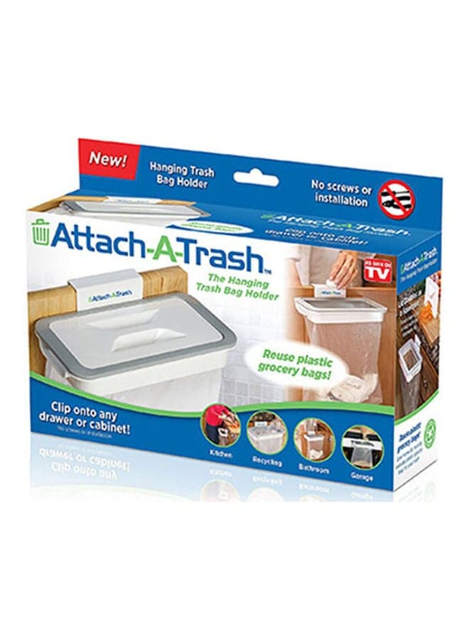 Attach-A-Trash The Hanging Trash Bag Holder White 10grams