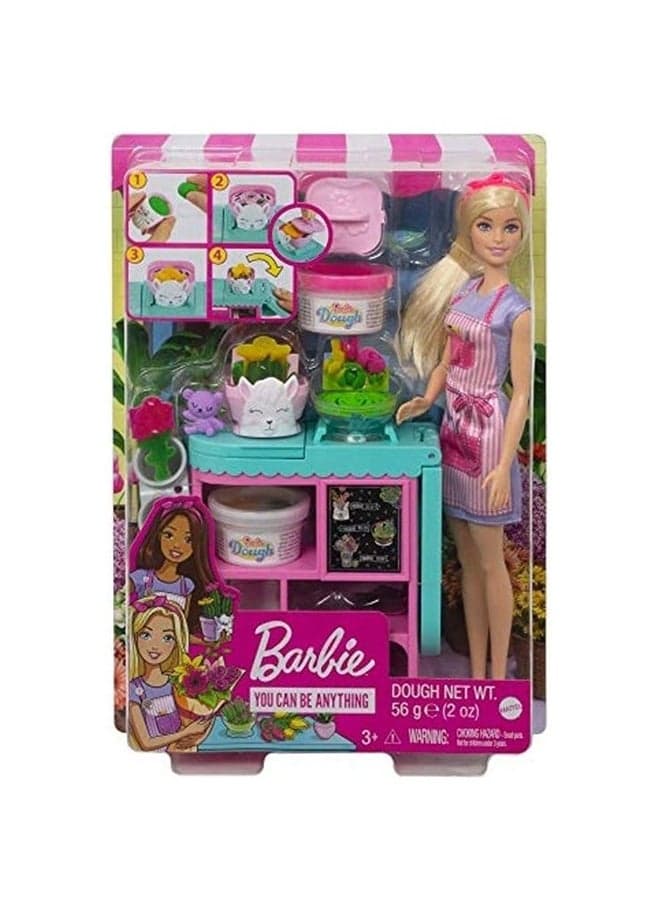Blonde Doll With Florist Playset 9 x 2.65 x 12.75inch