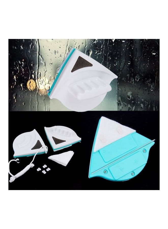 Practical Double-sided Window Glass Wiper White/Blue