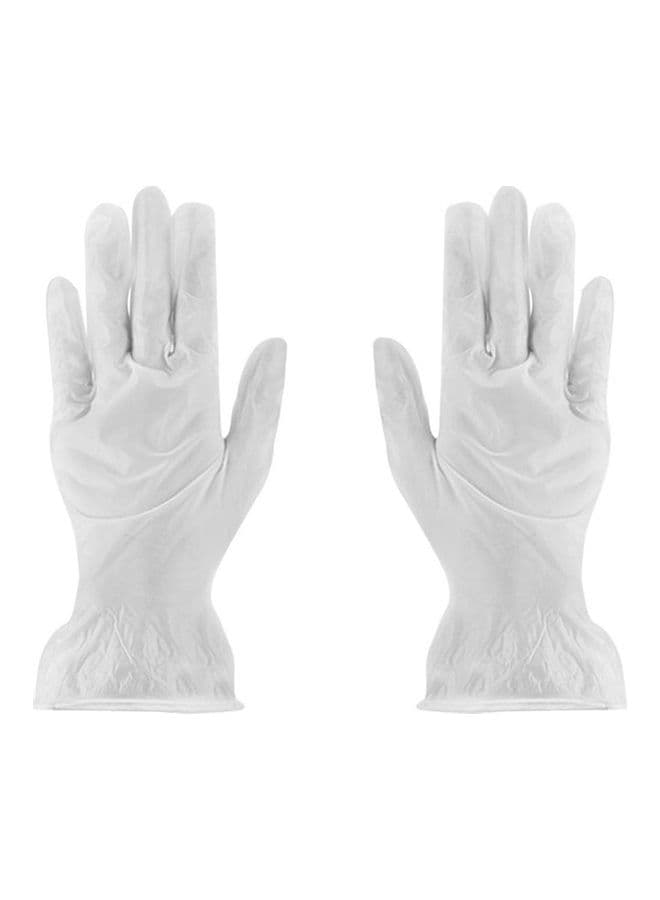 100-Piece Disposable Anti-Static Gloves Clear