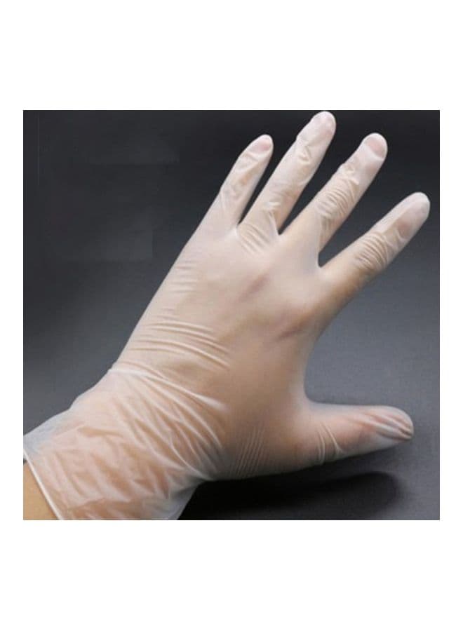 20-Piece Disposable Gloves Clear